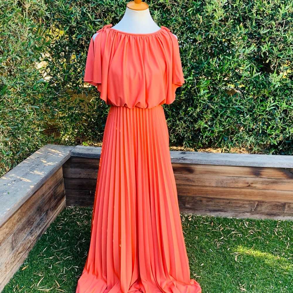 Vintage Union Made Pleated Grecian Gown